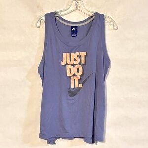 NIKE Athletic Just Do It Men Tank Top Workout Sleeveless Tee